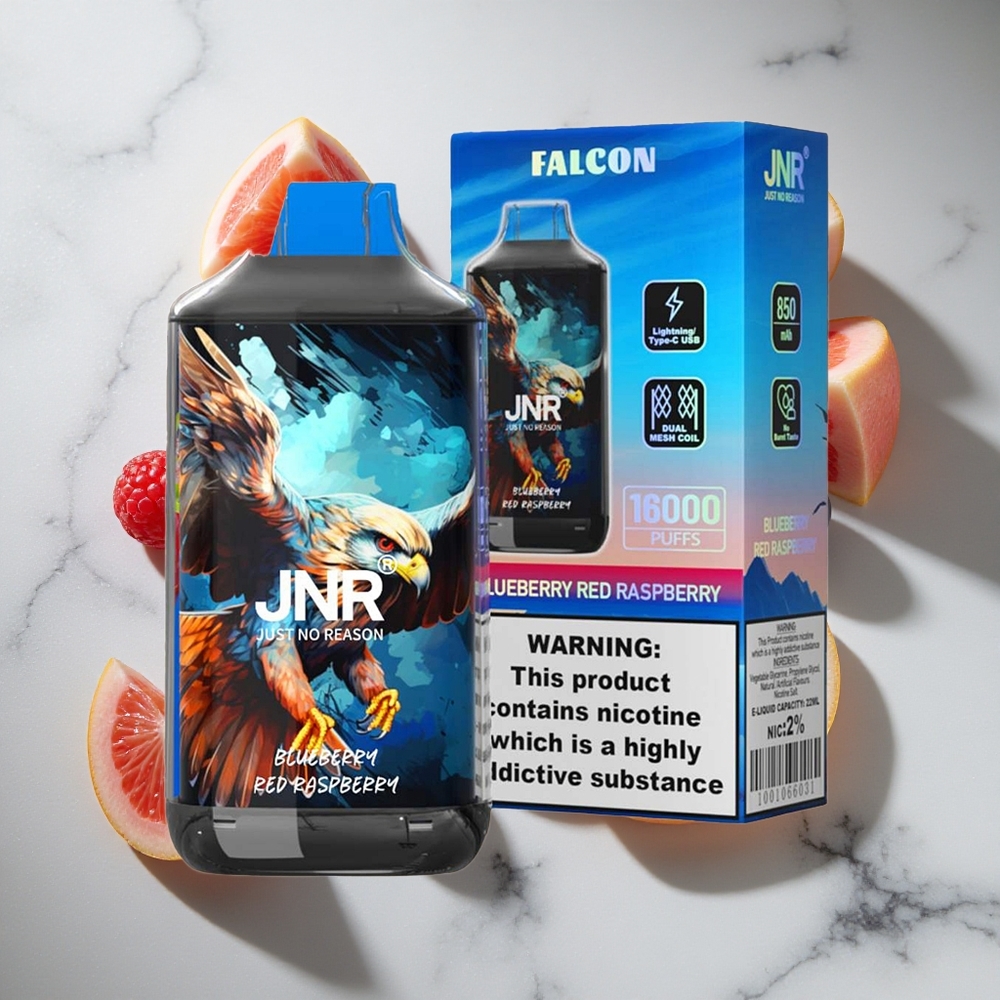 Blauwe Bes Rode Framboos JNR Falcon 16000 Puffs Nederland vapes - 22ml e-vloeistof  850 mAh-batterij