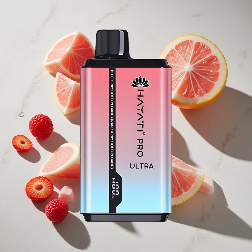 Blauwe Bes Suikerspin Hayati Pro Ultra 15000 Puffs Nederland vapes 850mAh Batterij