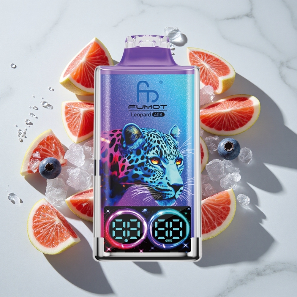 Blauwe Bes op IJs Fumot Leopard 40K Puffs Nederland vapes Dual Mesh  Type-C Opladen