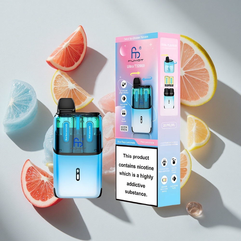 Blauwe Framboos Citroenade  Roze Citroenade Fumot Ultra T32000 Wegwerp Vape 32000 Puffs Nederland vapes Type-C Opladen