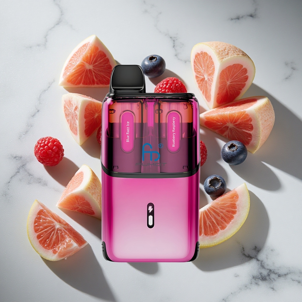 Blauwe Framboos IJs - Blauwe Bes Framboos Fumot Ultra T32000 32000 Puffs Nederland vapes Type-C Opladen