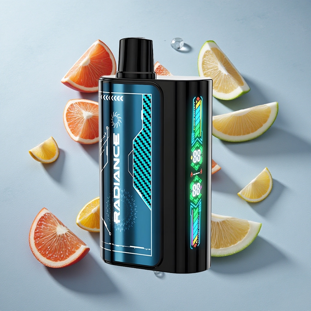 Blauwe Framboos IJs JNR Radiance 31000 Puffs Nederland vapes met 28ml e-vloeistof en 950 mAh Oplaadbare Batterij