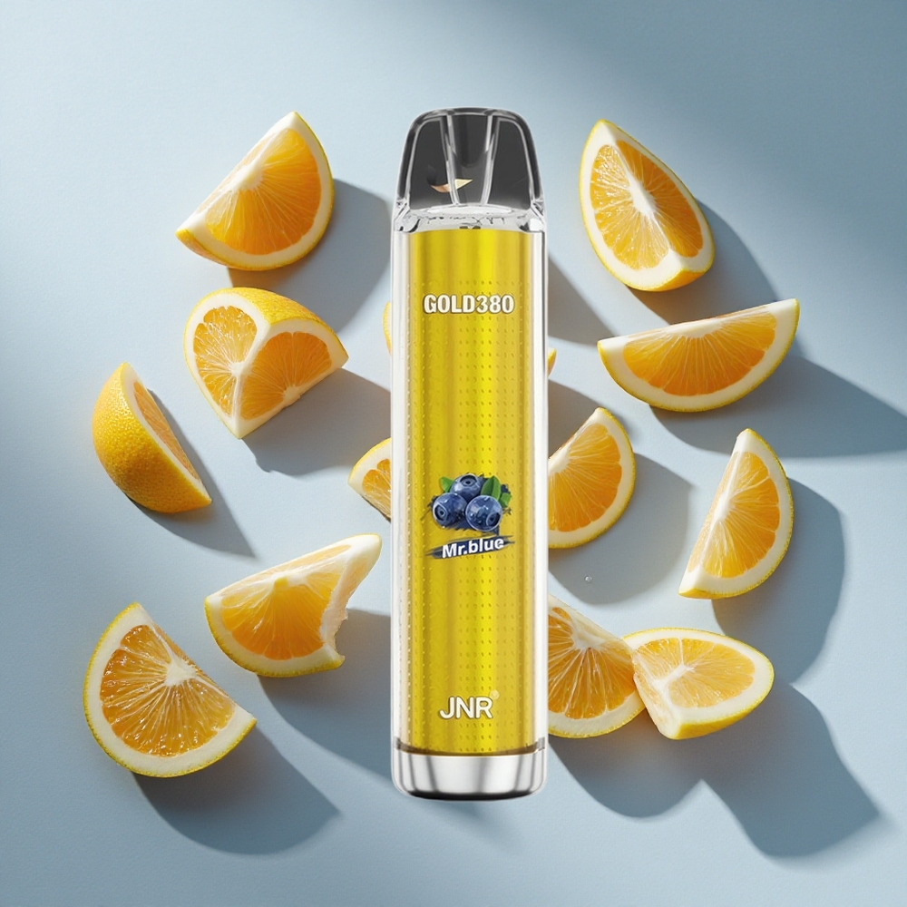 Blauwe JNR Gold380 6000 Puffs Nederland vapes 13ml e-vloeistof  1500mAh-batterij