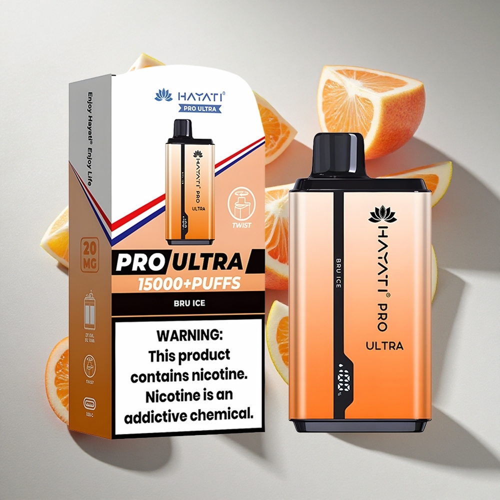 Bruisend IJs Hayati Pro Ultra 15000 Puffs Nederland vapes 24ml 2 Nicotine