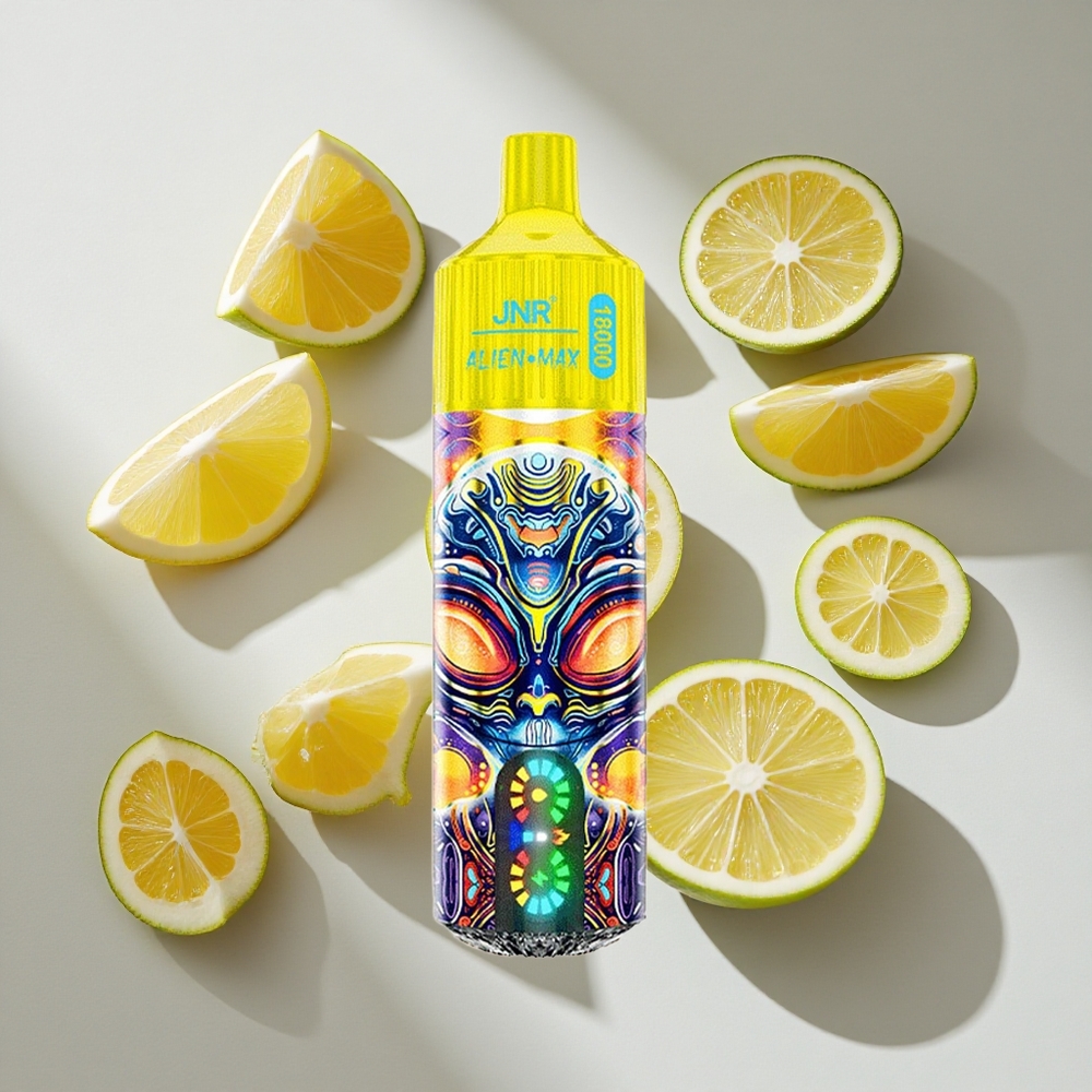 Citroen  Limoen JNR Alien Max 18000 Puffs Nederland vapes - 28ml Vloeistof Type-C Opladen