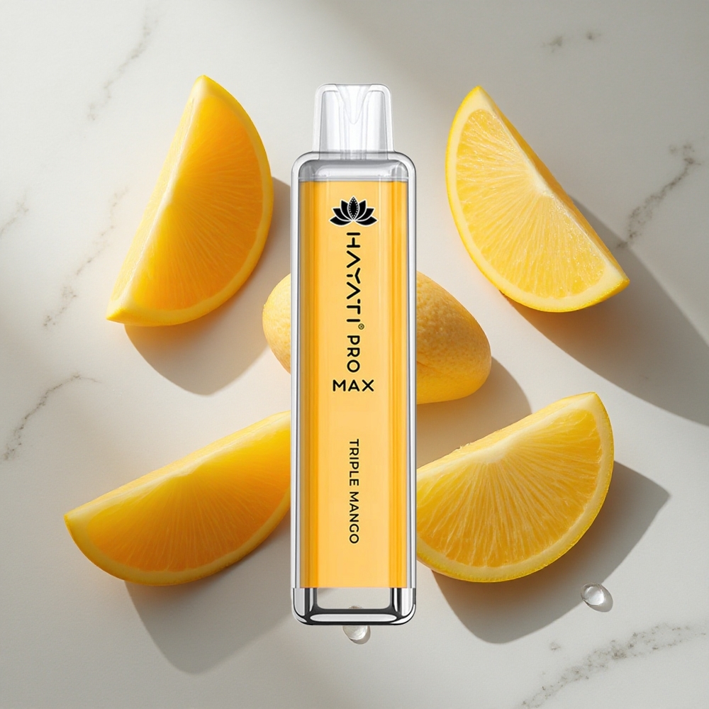 Drielingse Mango Hayati Pro Max 4000 Puffs Nederland vapes met 1400mAh batterij  LED-verlichting