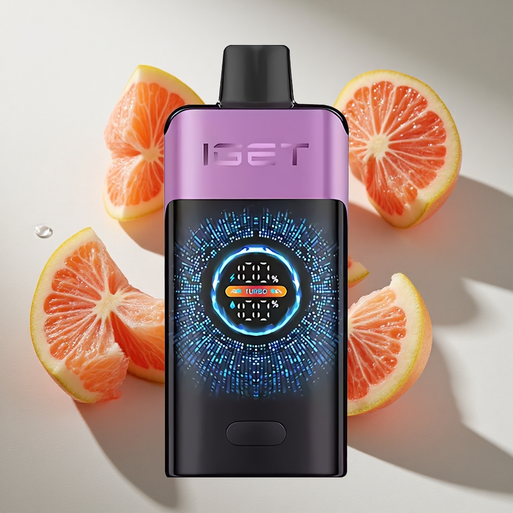 Druiven Chupa Chups IGET ONE 12000 Puffs Nederland vapes met Grote Gebogen Kleurenscherm  2700 mAh Batterijcapaciteit