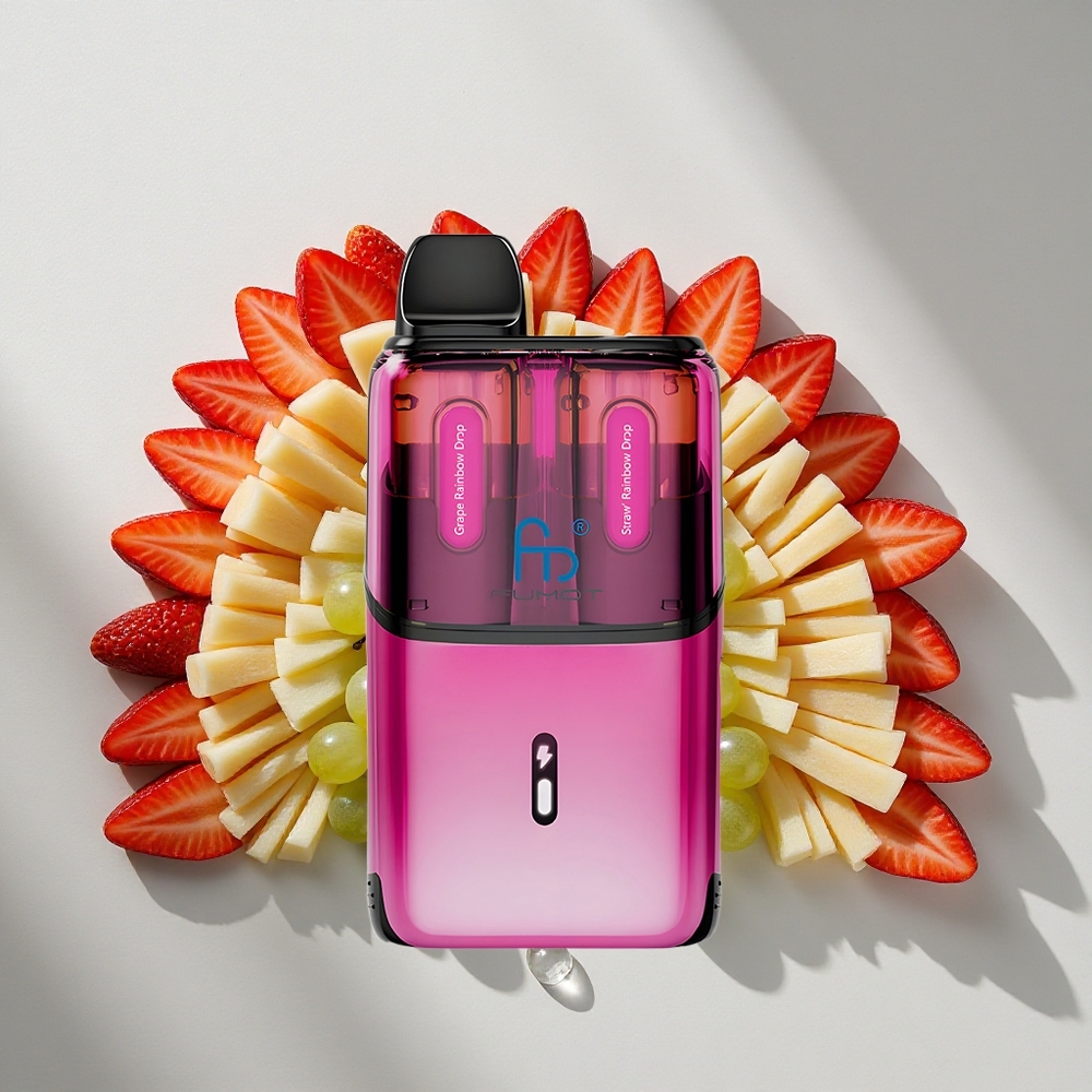 Druiven Regenboog Druppels Aardbei Regenboog Druppels Fumot Ultra T32000 32000 Puffs Nederland vapes Type-C Opladen
