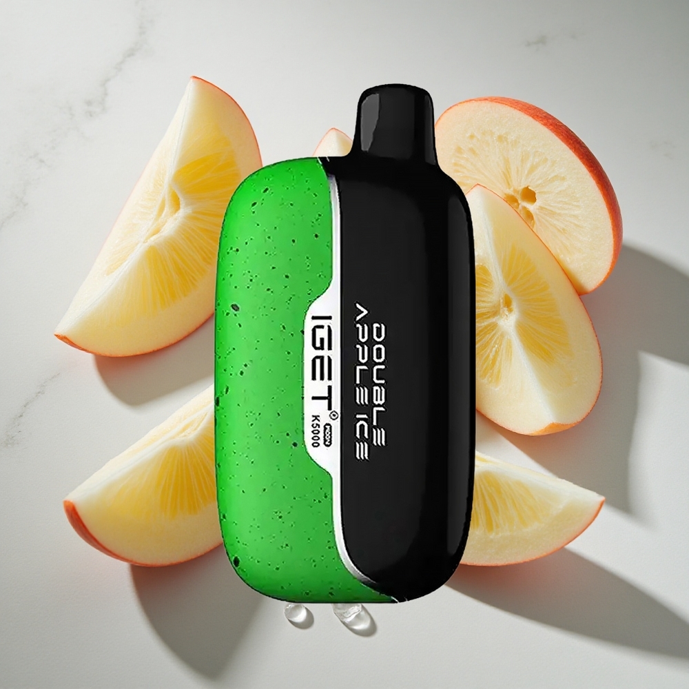 Dubbel Appel IJs IGET Moon K5000 Puffs (Tot 5000 Puffs) Nederland Vapes - PC Materiaal