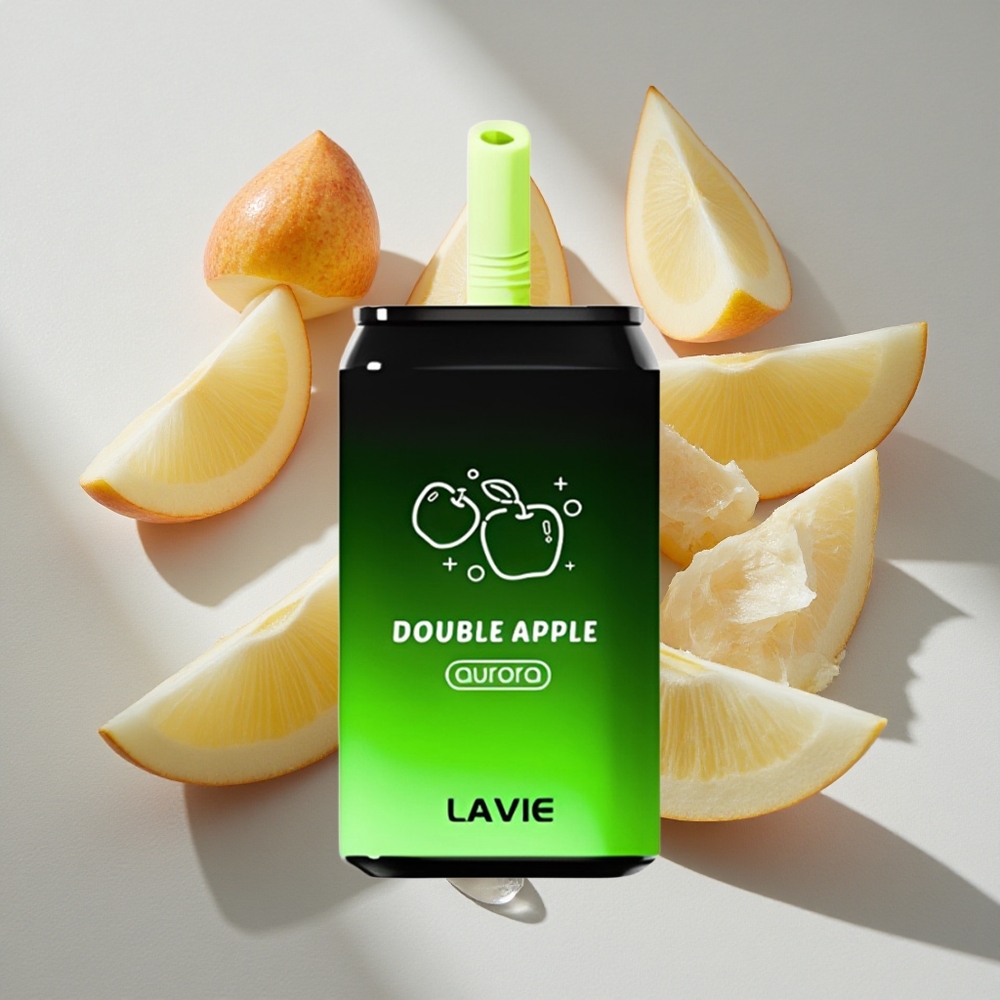 Dubbel Appel LAVIE Aurora 11000 Puffs Nederland vapes – 22ML Vloeistofcapaciteit Type C Oplaadbaar