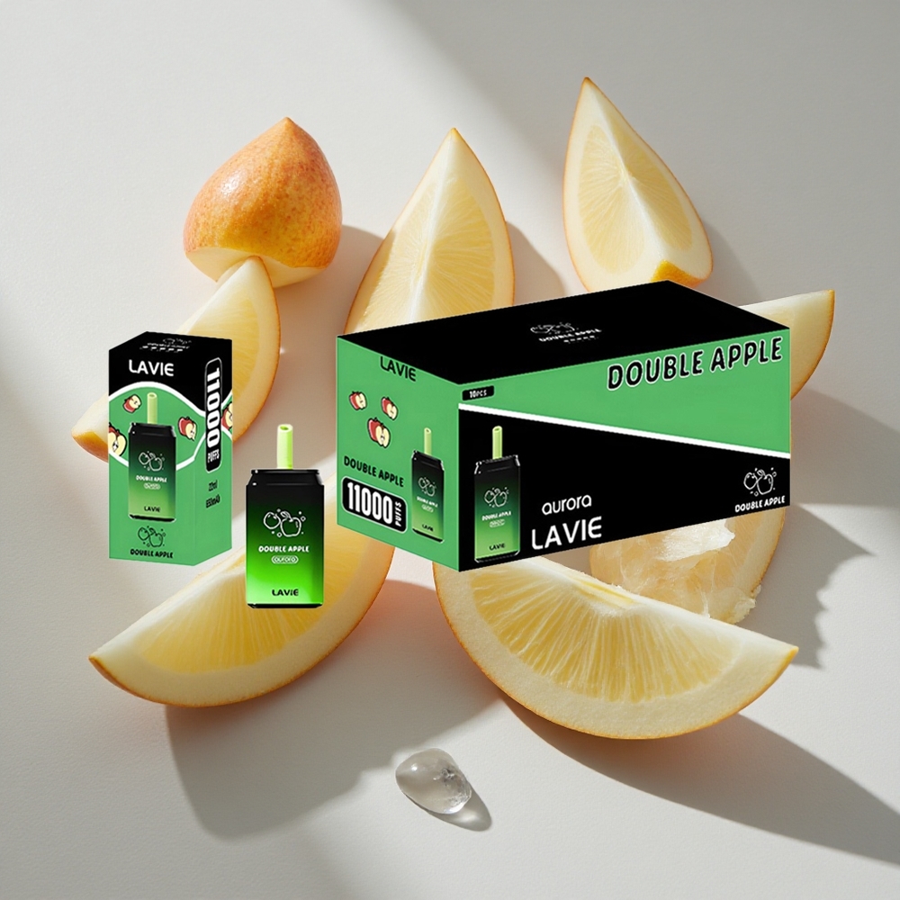 Dubbel Appel LAVIE Aurora 11000 Puffs Nederland vapes – 22ML Vloeistofcapaciteit Type C Oplaadbaar