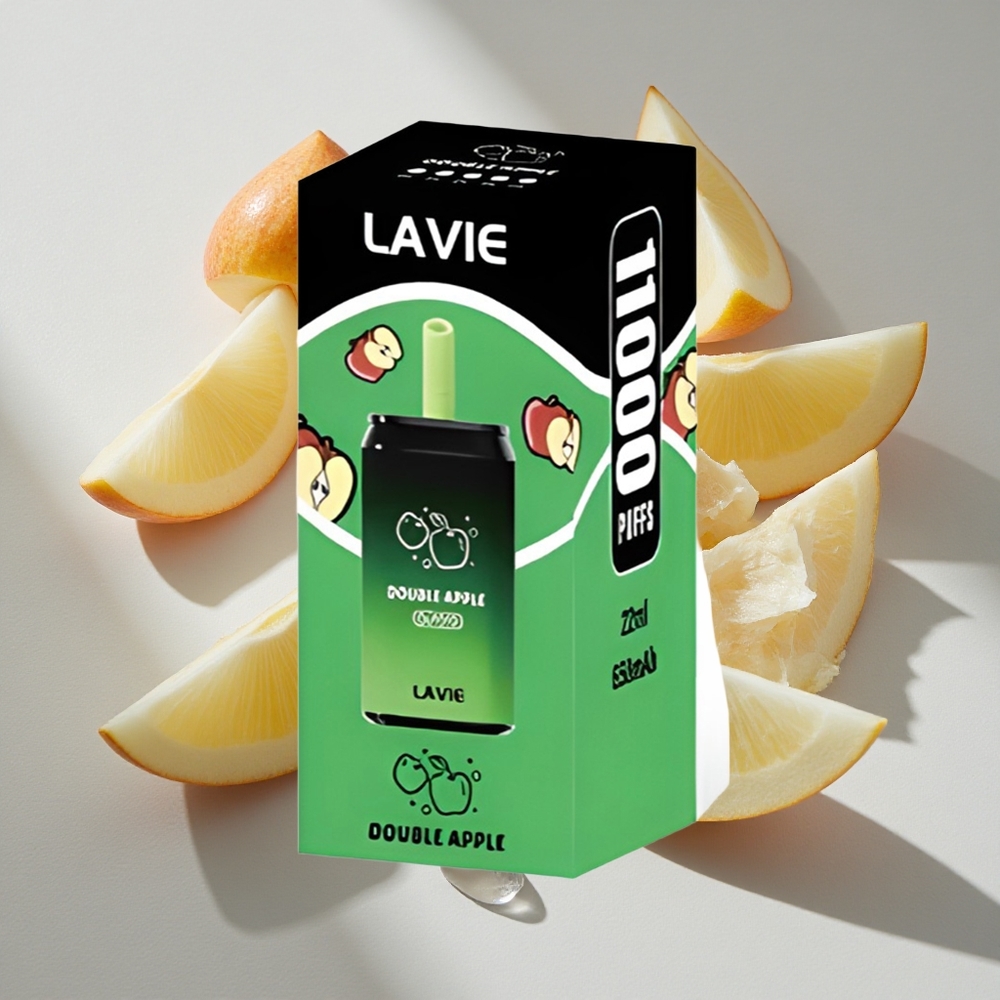 Dubbel Appel LAVIE Aurora 11000 Puffs Nederland vapes – 22ML Vloeistofcapaciteit Type C Oplaadbaar