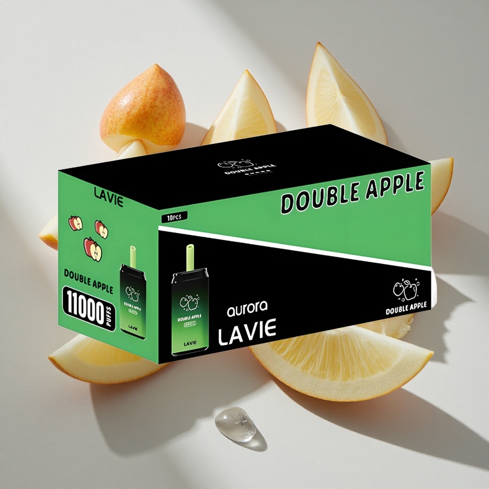 Dubbel Appel LAVIE Aurora 11000 Puffs Nederland vapes – 22ML Vloeistofcapaciteit Type C Oplaadbaar