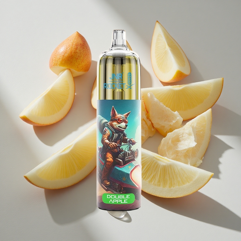 Dubbele Appel JNR Rocket-X 12400 Puffs Nederland vapes Met Aanpasbare Luchtstroom en RGB-verlichting