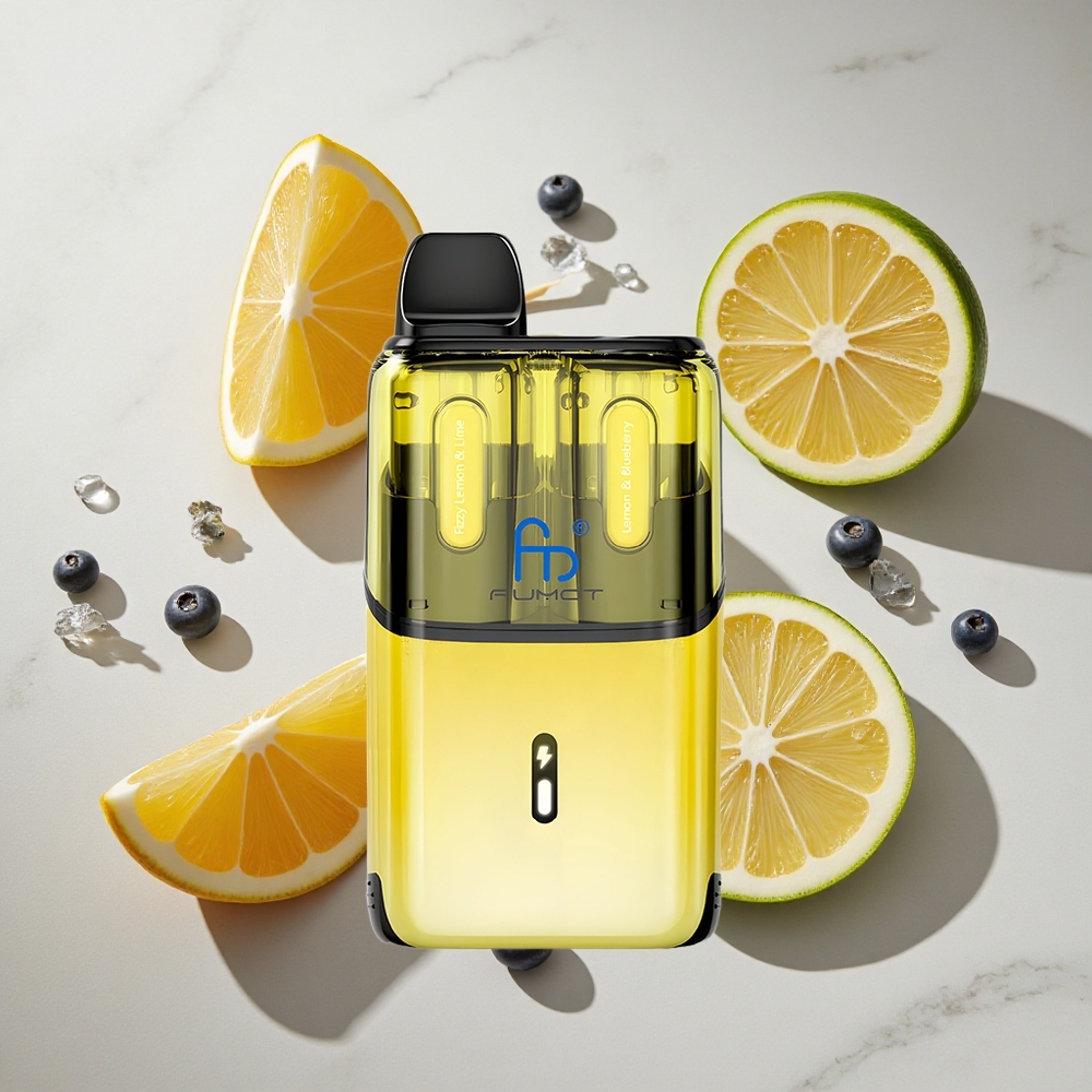 Frisse Citroen  Limoen en Citroen  Bosbes Fumot Ultra T32000 32000 Puffs Nederland vapes Type-C Opladen