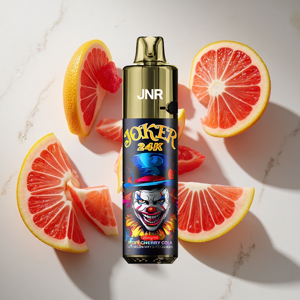 Frisse Kers Cola JNR Joker 24000 Puffs Nederland vapes 2+10ml Navulbaar