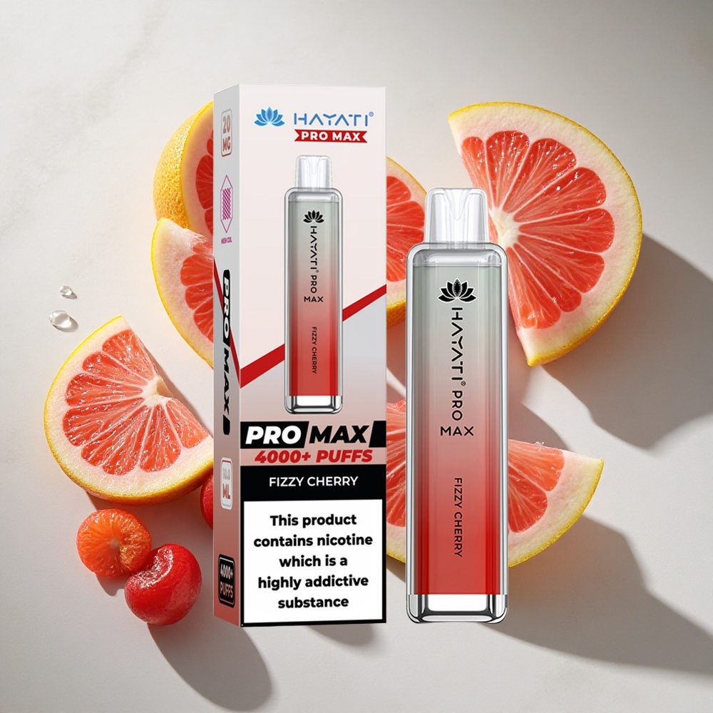 Frisse Kers Hayati Pro Max 4000 Puffs Nederland vapes - 1400mAh Oplaadbare Accu  LED-licht