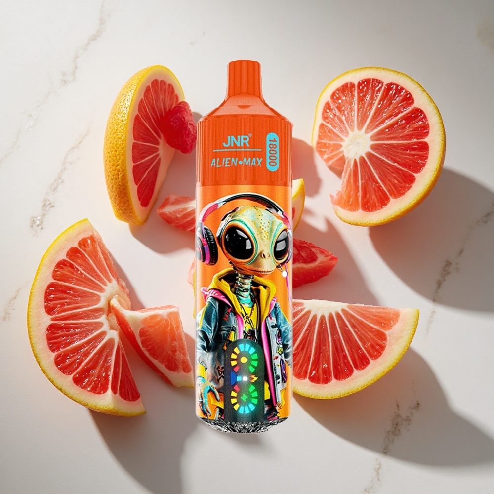 Frisse Kersencola JNR Alien Max 18000 Puffs Nederland vapes met Smart LED Display  Dual Mesh Coil