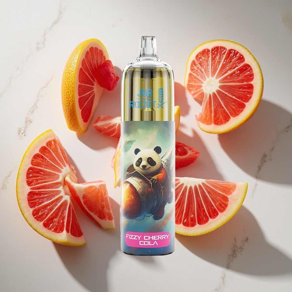 Frisse Kersencola JNR Rocket-X 12400 Puffs Nederland vapes met Aanpasbare Luchtstroom  RGB-verlichting