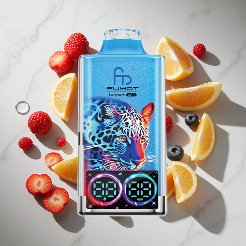 Gemengde Bessen Fumot Leopard 40K Puffs Nederland vapes Dual Mesh  Type-C Opladen