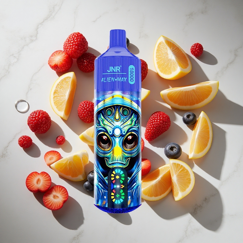 Gemengde Bessen JNR Alien Max 18000 Puffs Nederland vapes met Smart LED Display  Type-C Quick Charge