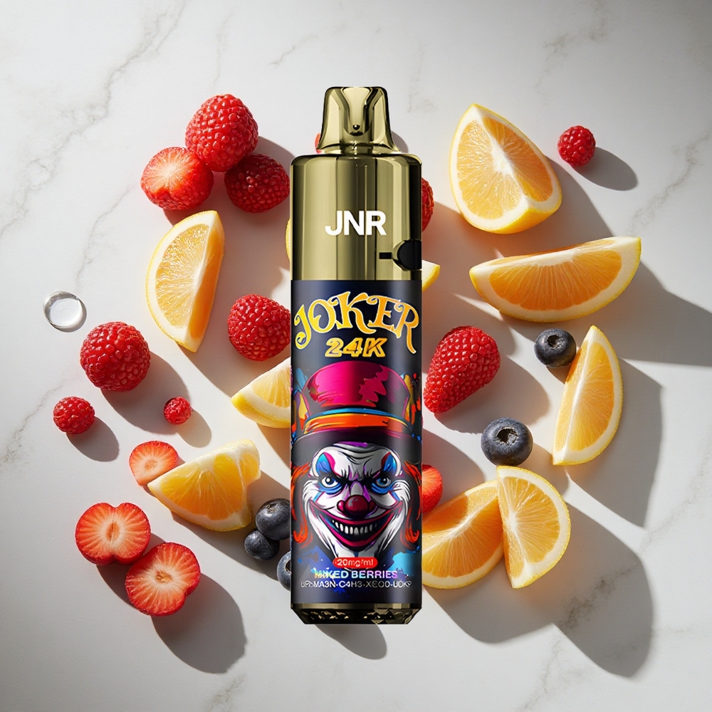 Gemengde Bessen JNR Joker 24K Puffs 24000 Wolkjes Nederland vapes Zichtbaar Vloeistofniveau 800mAh