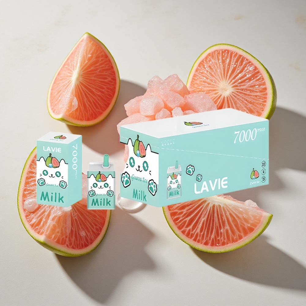 Guava IJs LAVIE Milk 7000 Puffs Nederland vapes - 16ML vloeistof Type C Oplaadbaar