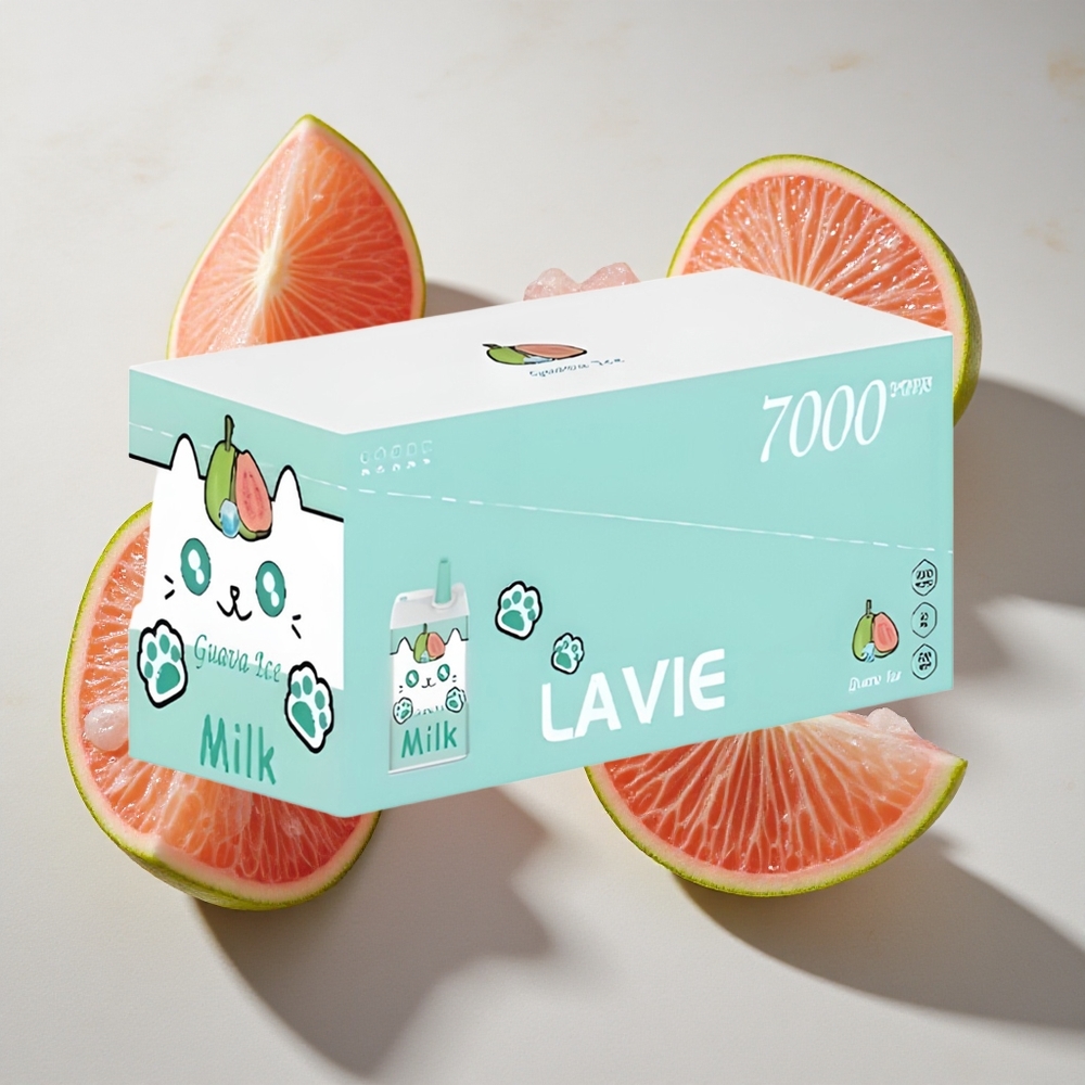 Guava IJs LAVIE Milk 7000 Puffs Nederland vapes - 16ML vloeistof Type C Oplaadbaar
