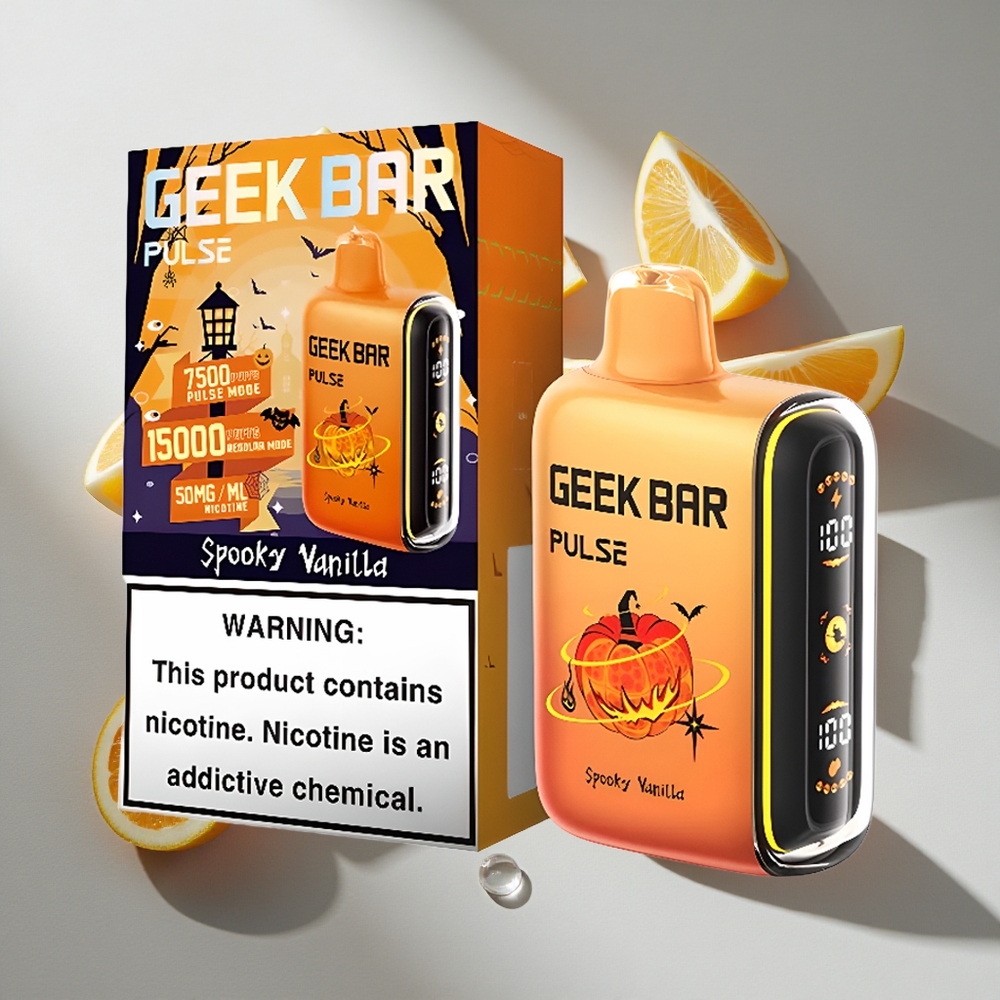 Halloween Smaak Geek Bar Pulse 15000 Puffs Nederland vapes Met 16ML Vloeistof  USB Type-C