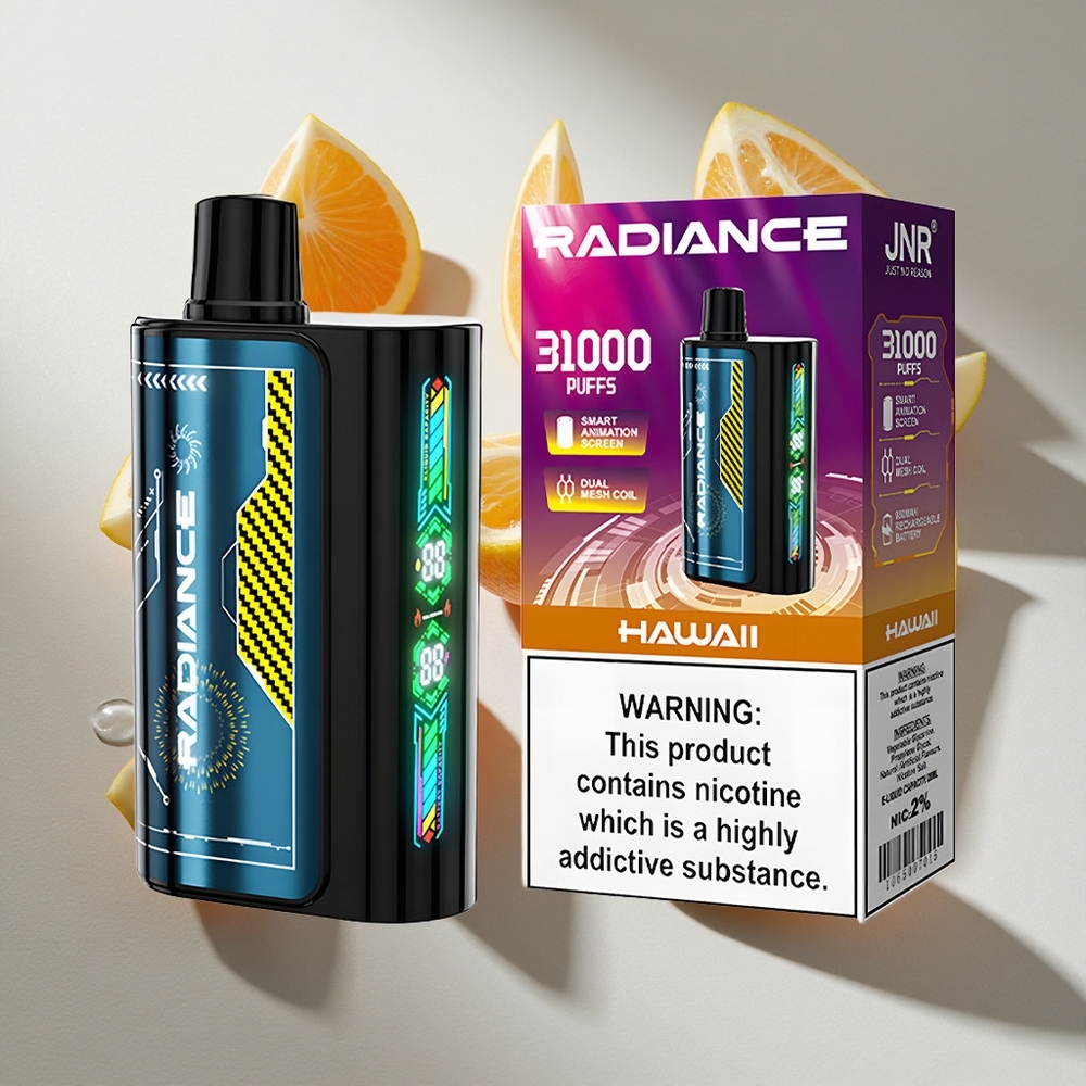 Hawaii JNR Radiance 31000 Puffs Wegwerp Vape Nederland vapes met 28ml e-vloeistof en 2 Nicotine