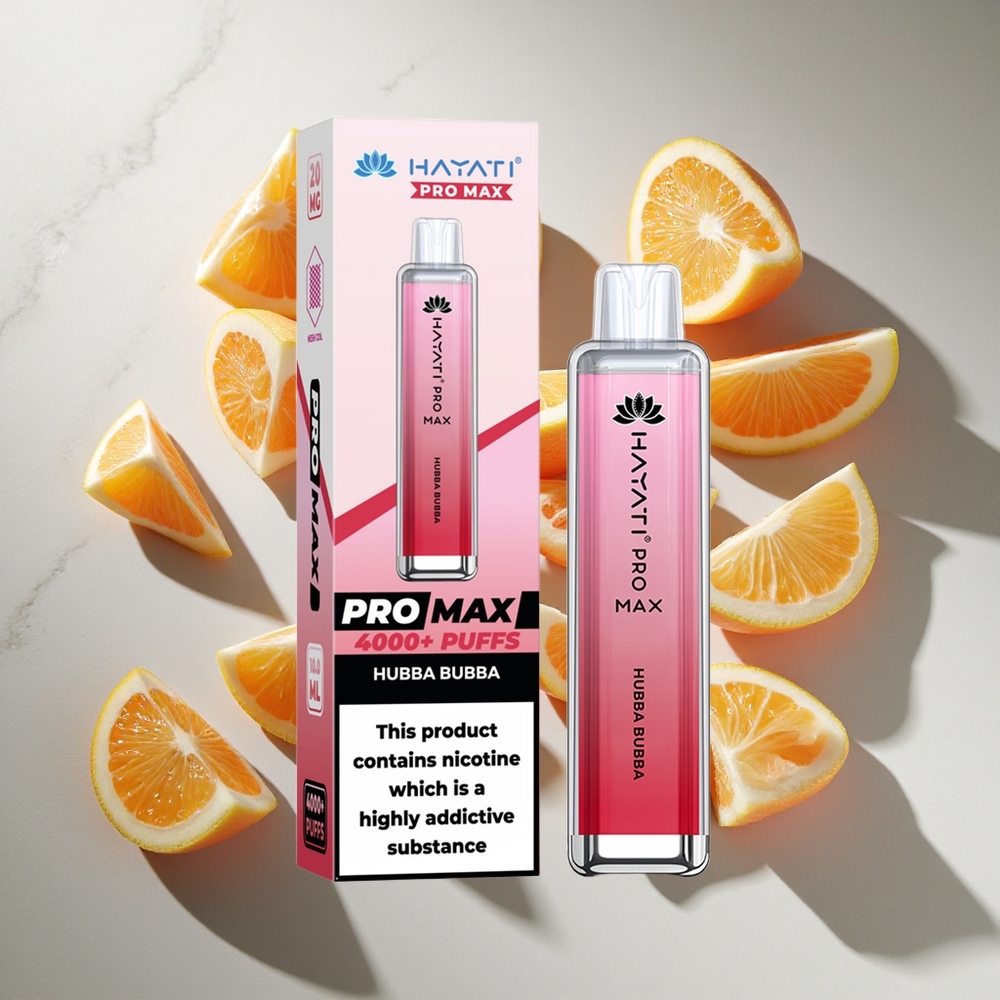 Hubba Bubba Smaak Hayati Pro Max 4000 Puffs Nederland vapes met 1400mAh oplaadbare batterij