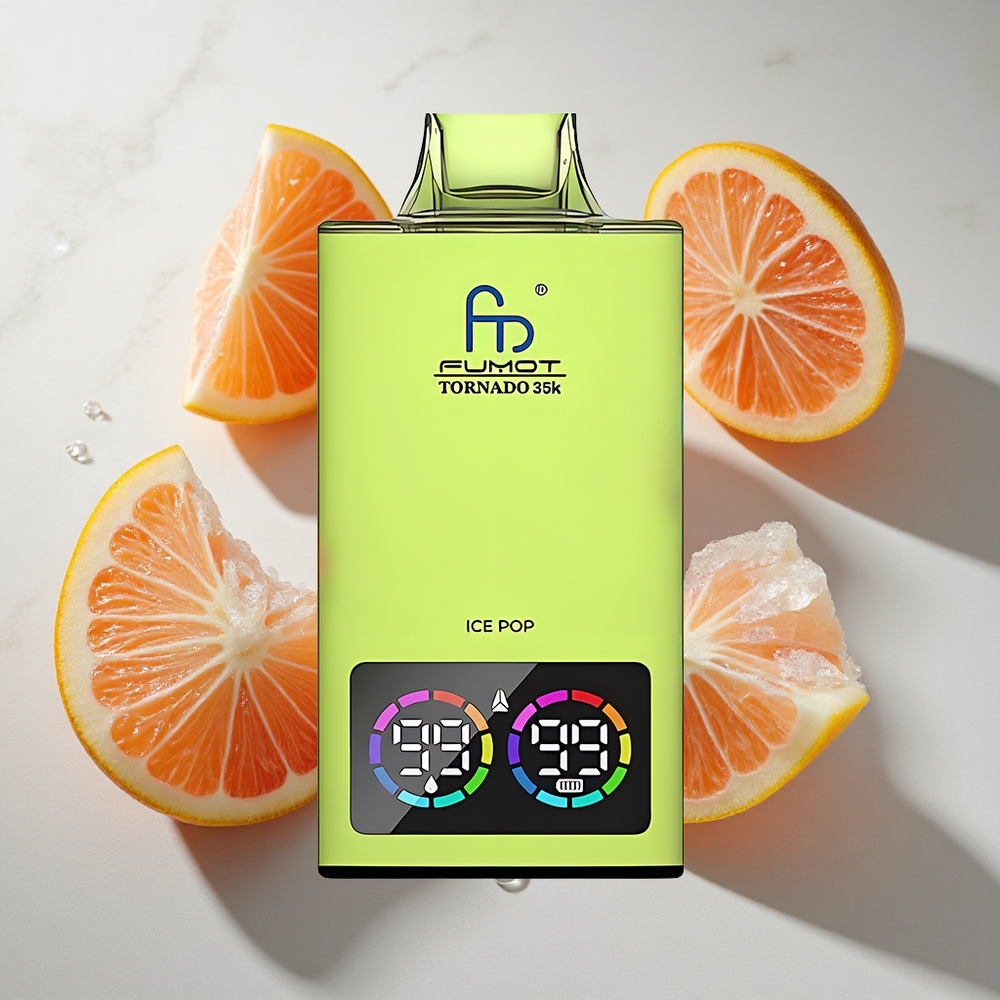 IJsje Pop Fumot Tornado 35K 35000 Puffs Nederland vapes Dual Mesh Coil  15ml e-vloeistof