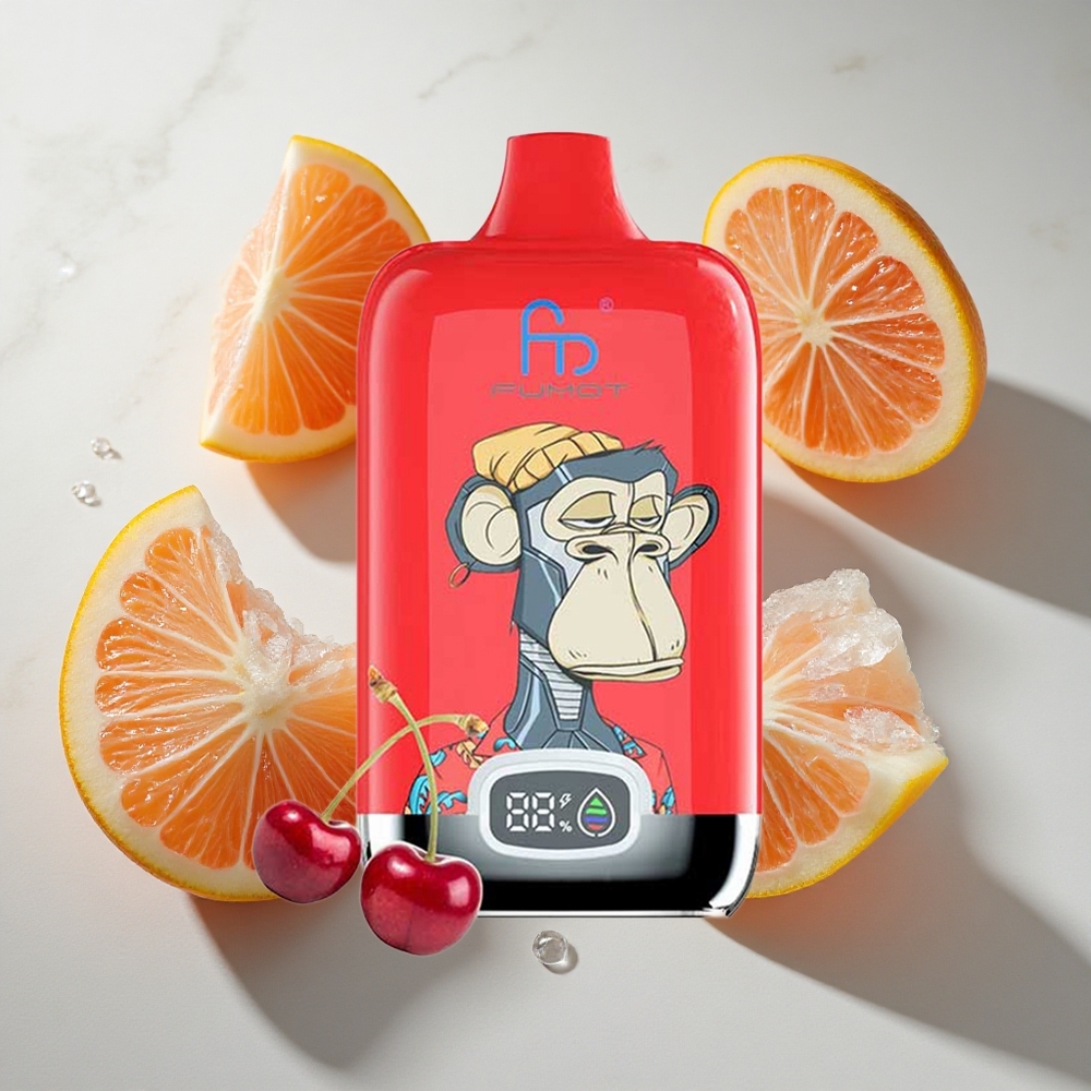 IJspop Fumot Tornado Digital Box 12000 Puffs Nederland vapes met 20ml e-vloeistof  Oplaadbare 550mAh batterij