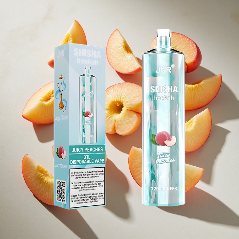 Juicy Peaches JNR Shisha Hookah 12000 Puffs Nederland vapes met 24ml vloeistof  750mAh batterij