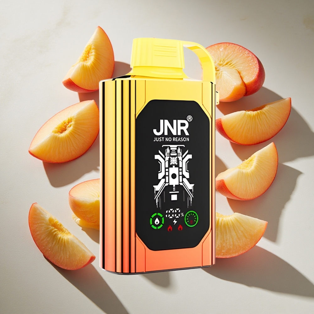Juicy Peaches JNR Shisha Hookah Box 20500 Puffs Nederland vapes - HD Display 25ml e-vloeistof Type-C Opladen