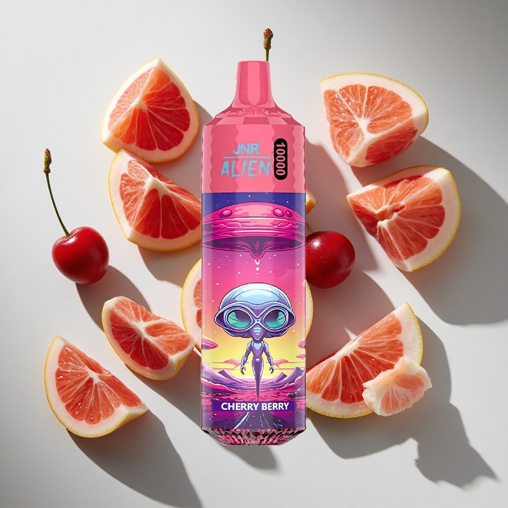 Kers Bes JNR Alien 10000 Puffs Nederland vapes met 20ml e-vloeistof  RGB LED
