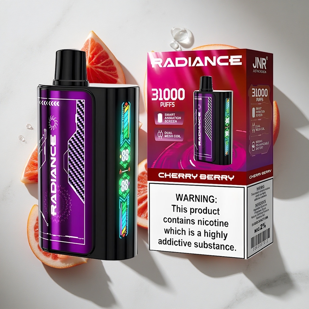 Kers Bes JNR Radiance 31000 Puffs Nederland vapes Dual Mesh Coil Type-C