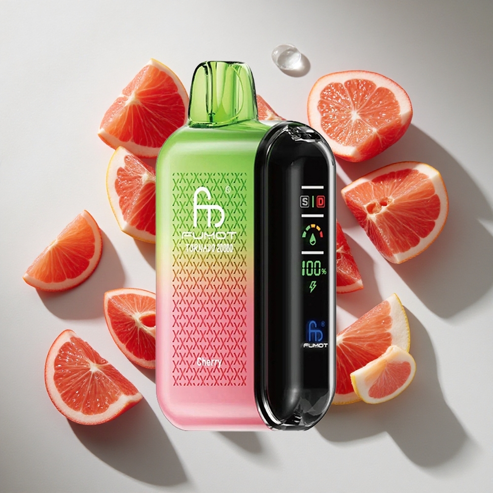Kers Fumot Tornado 20000 Puffs Nederland vapes met 20ml Vloeistof  Dual Mesh Coil
