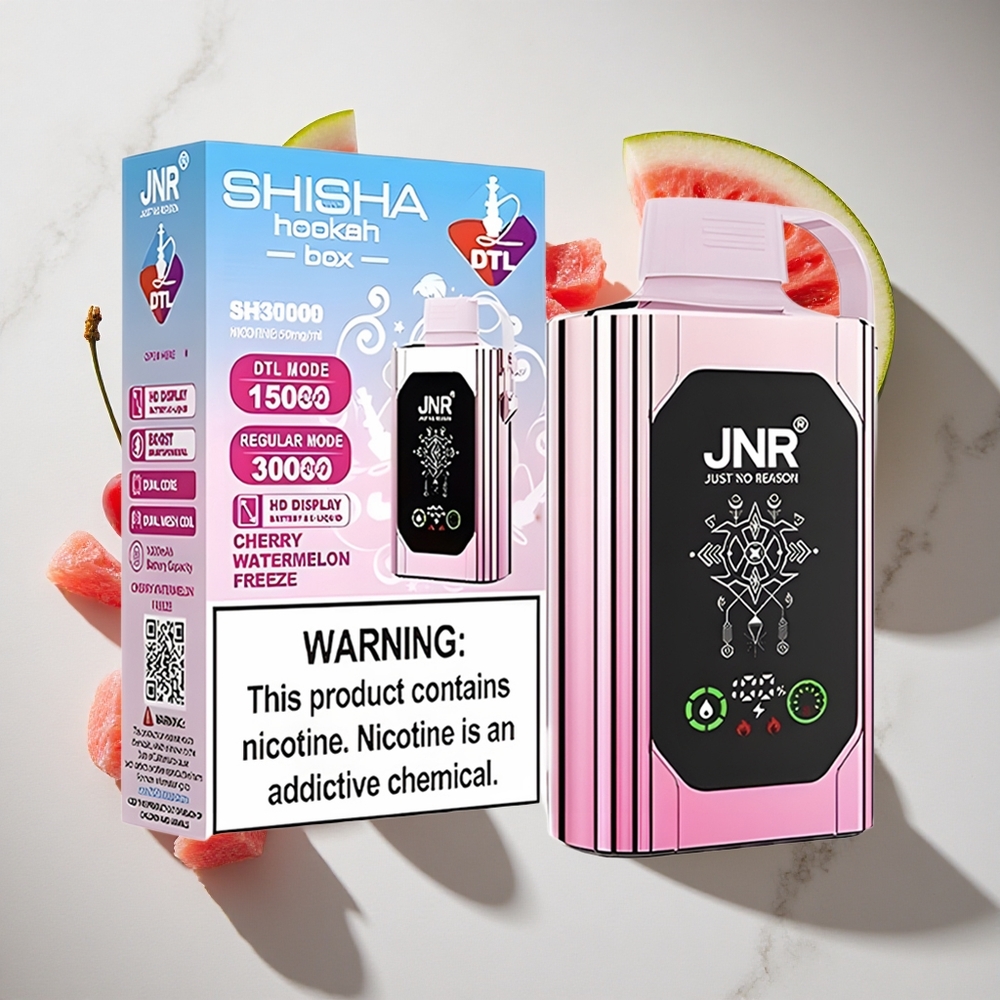 Kersen Watermeloen Vries JNR Shisha Hookah Box 20500 Puffs (HD Display 1000mAh) Nederland vapes