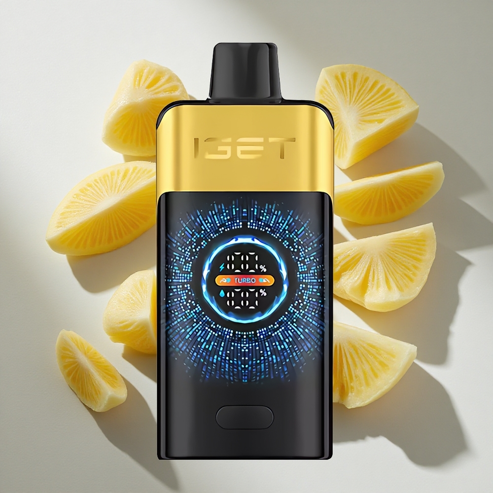 Kiwi Ananas IGET ONE 12000 Puffs Nederland vapes Grote Gebogen Kleurenscherm  2700 mAh Batterij