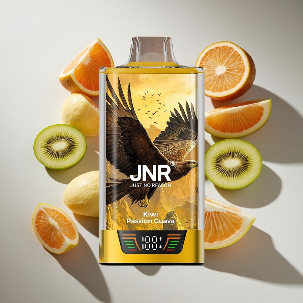 Kiwi Passie Guave JNR Falcon Pro 28000 Puffs Nederland vapes 30ml Voorgevuld USB-C Opladen
