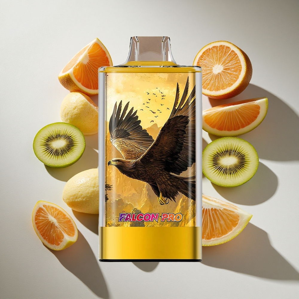 Kiwi Passie Guave JNR Falcon Pro 28000 Puffs Nederland vapes 30ml Voorgevuld USB-C Opladen
