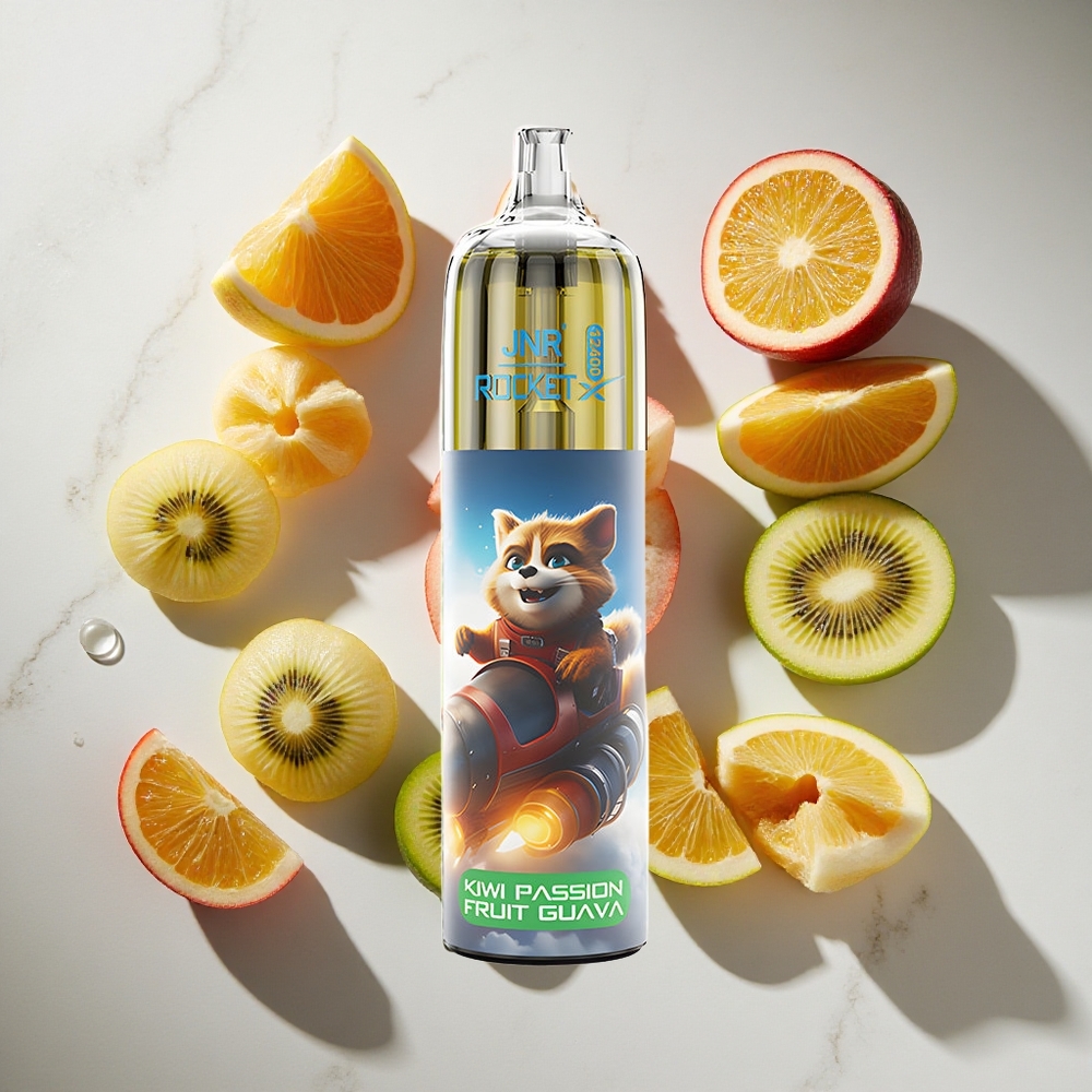 Kiwi Passie Guave JNR Rocket-X 12400 Puffs Nederland vapes met RGB-verlichting  Aanpasbare Luchtstroom