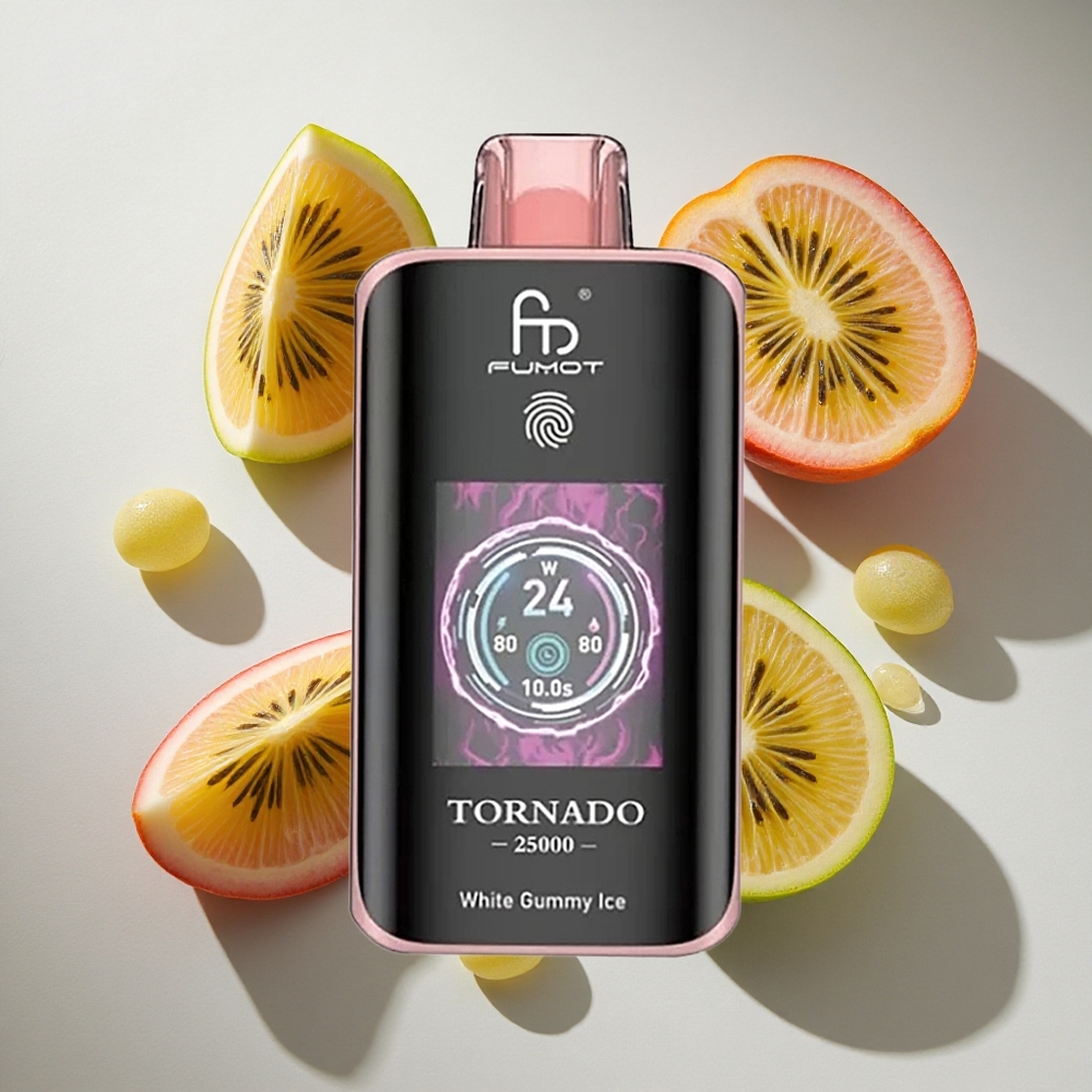 Kiwi Passievrucht Guave Fumot Tornado 25000 Puffs Nederland vapes met 20ml Voorgevulde Vloeistof