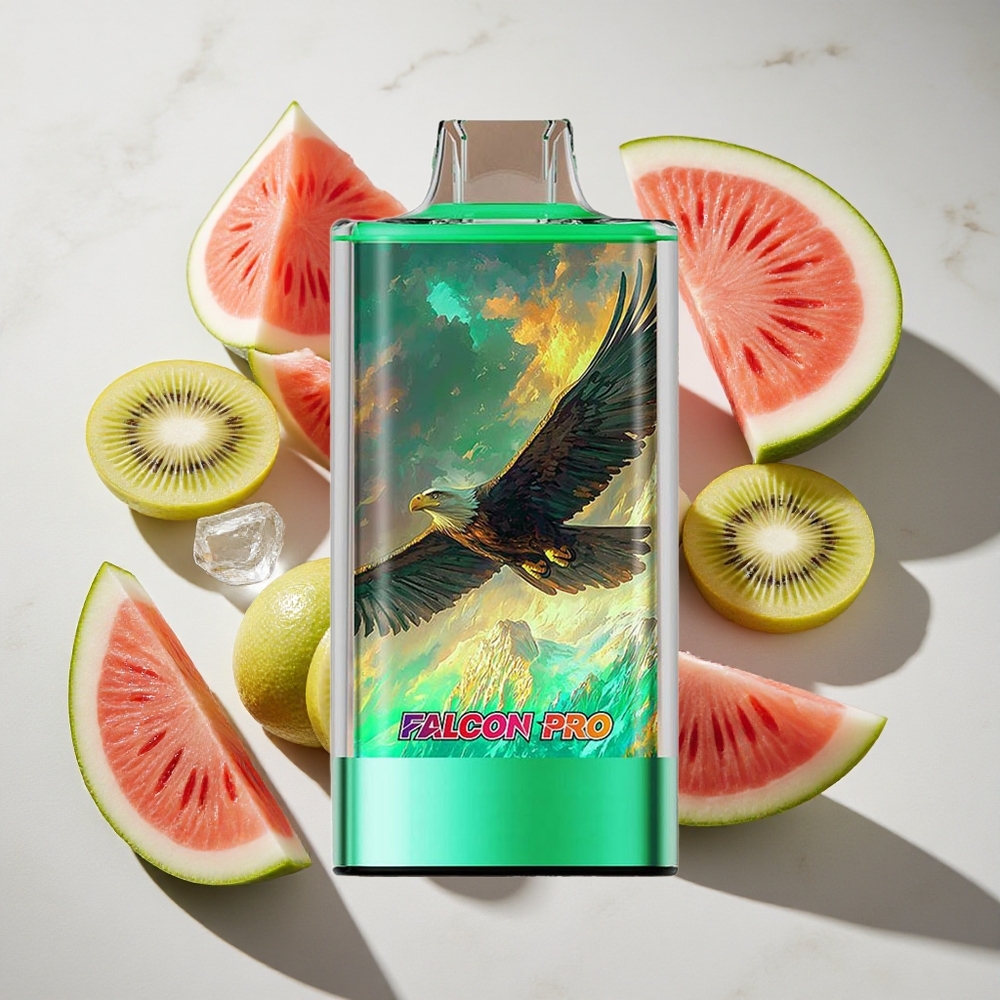 Kiwi Watermeloen IJs JNR Falcon Pro 28000 Puffs Nederland vapes met 30ml Voorgevuld en USB Type-C
