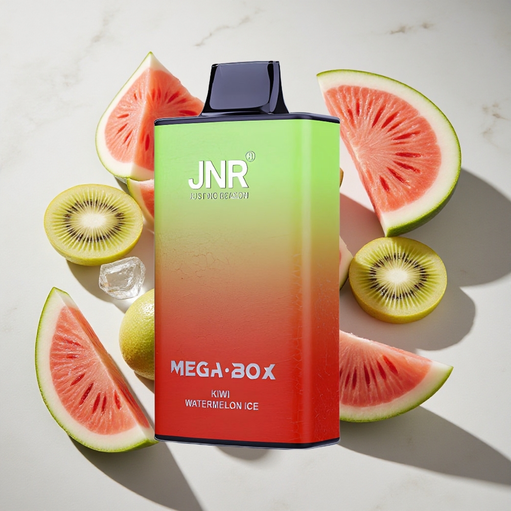 Kiwi Watermeloen IJs JNR Mega Box 25000 Puffs Nederland vapes 30ml e-vloeistof  850mAh-batterij
