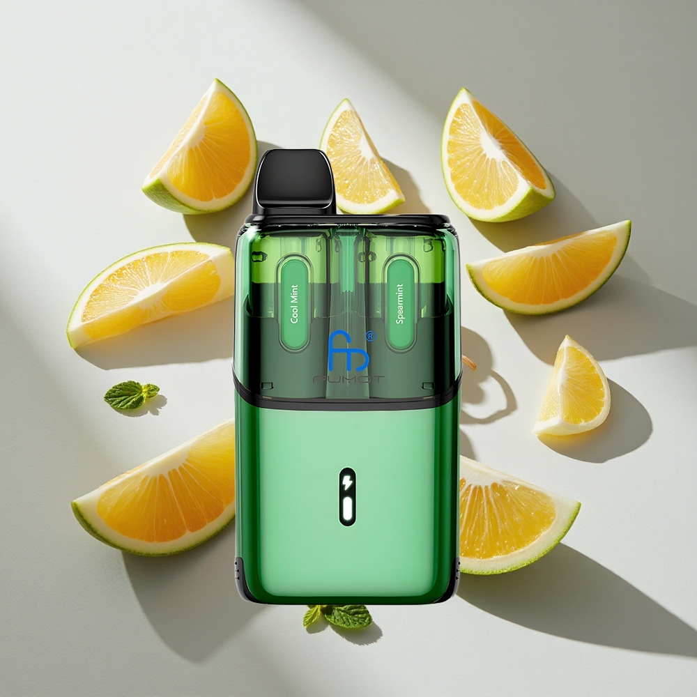 Koel Munt - Spearmint Fumot Ultra T32000 32000 Trekjes Nederland vapes Type-C Opladen  Mesh Coil