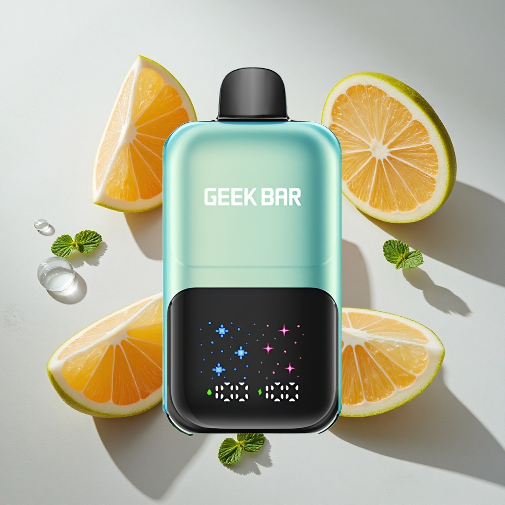 Koel Munt IJs GEEK BAR 2GO Two Series 50000 Puffs Nederland vapes met 20mL Dual Tanks  Groot Interactief Scherm