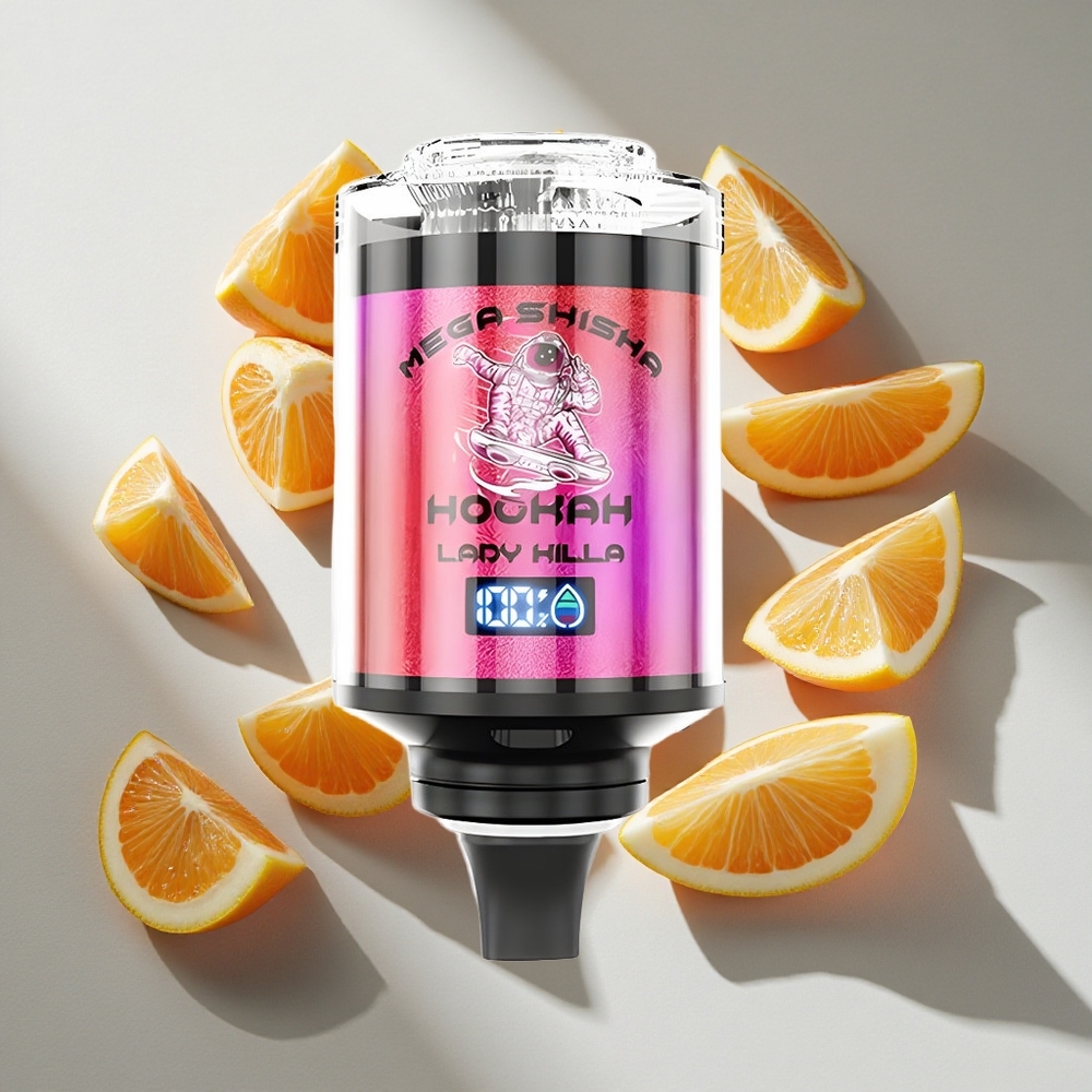 Lady Killa JNR Mega Shisha Hookah 100K Puffs Nederland vapes met 60ml e-vloeistof Capaciteit  Type-C Opladen