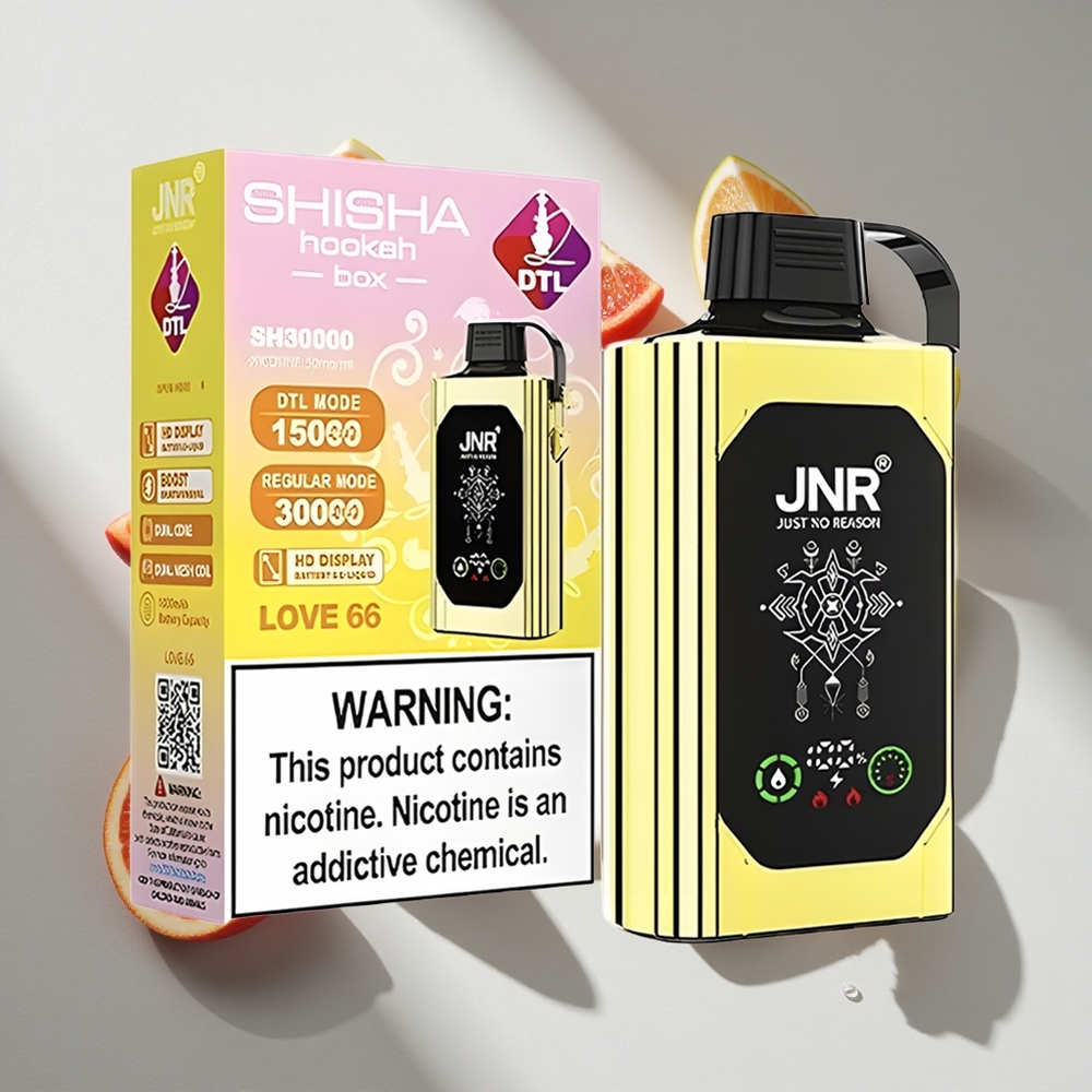 Liefde 66 JNR Shisha Hookah Box 20500 Puffs Nederland vapes met HD Display  25ml Vloeistofcapaciteit